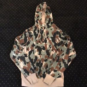 RARE Champion Reverse Weave Camo Hoodie